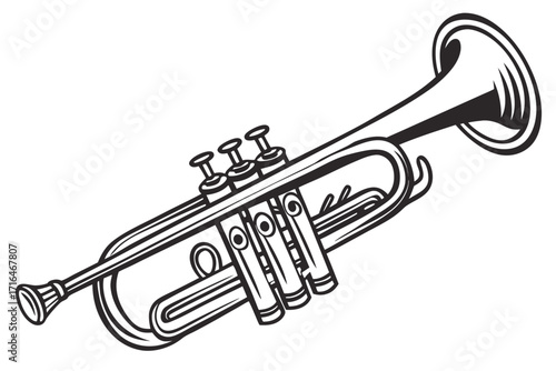 trumpet vector illustration
