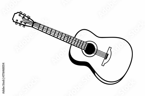 electric guitar isolated on white