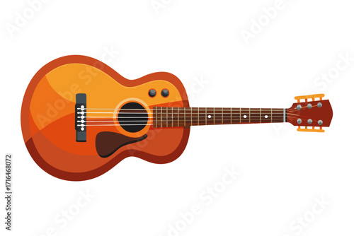 acoustic guitar vector illustration