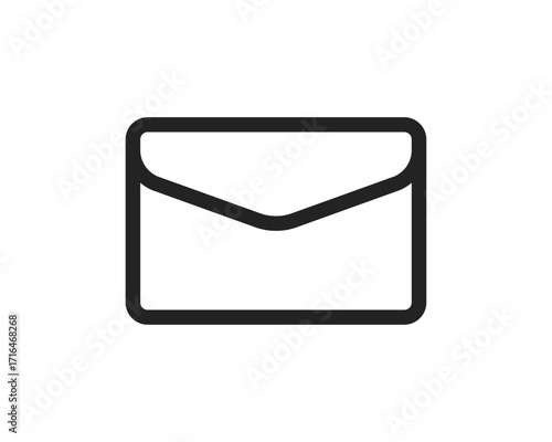 Email and message envelope icon representing communication, inbox, contact, notification, sending and receiving mail, online chat, digital correspondence