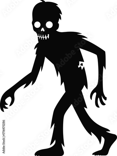 Creepy human evolution silhouette, baby crawling to monster transformation, scary life stages, horror concept illustration, werewolf creature development art