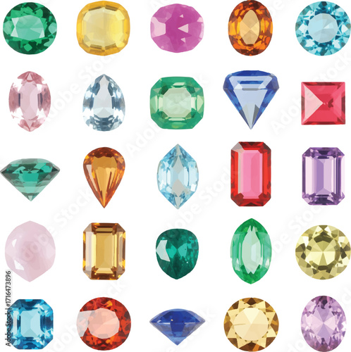 set of gems