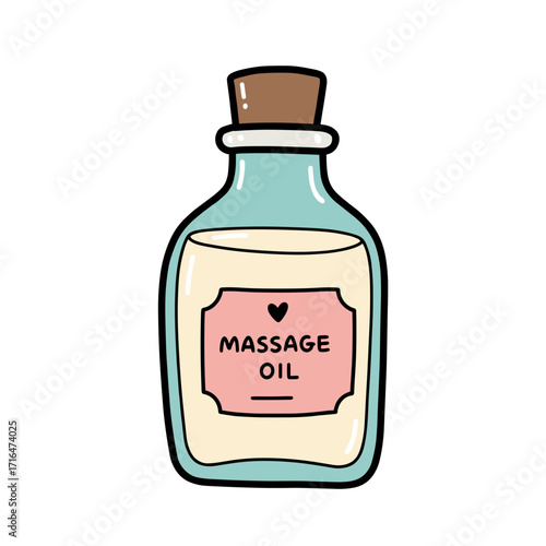 Bottle of massage oil