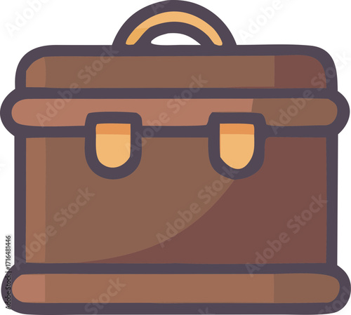 vector illustration of a briefcase