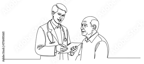 Doctor Discussing Medical Results with a Senior Patient