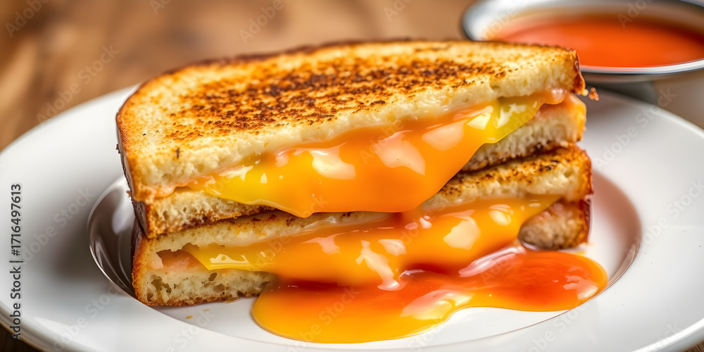 custom made wallpaper toronto digitalGrilled cheese sandwich oozes melting cheese; served with tomato soup. Food photography for recipe, marketing, blog, or editorial use