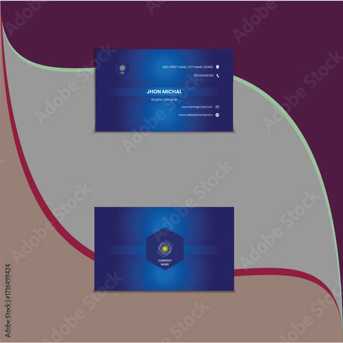 corporate identity template mokup bc vector business card