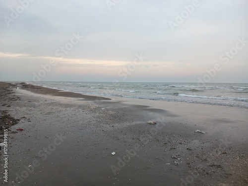 Sea & cloudy sky