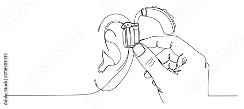 Fitting a Hearing Aid on the Ear