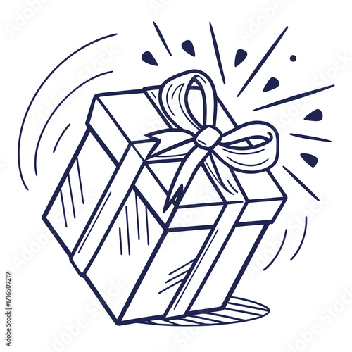 A delightful gift box with a charming bow