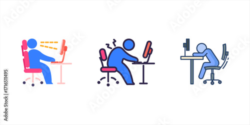 Back Pain, Back Pain icon, Back Pain Relief and Treatment Vector, Chronic Back Pain Illustration, Lower and Upper Back Pain Therapy, Muscle Pain Infographic Template Design