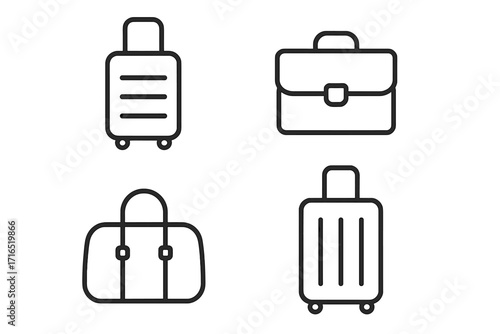 Minimalistic Thin Van with Ice Icon for Web and Graphic Design, Apps, Banners, Social Network, Cards, Vector Cartoon Illustration, Transparent Background