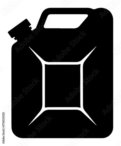 Jerrycan Gas Can Silhouette Icon