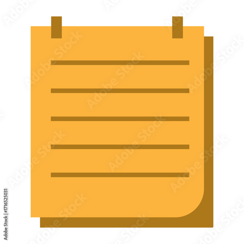 sticky note paper element