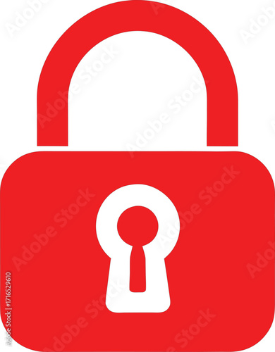 Red padlock icon representing security and privacy