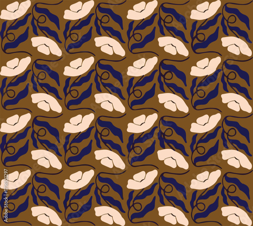seamless pattern with leaves
