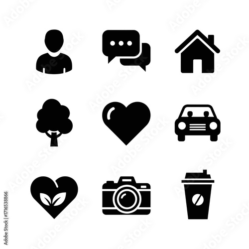 set of icons