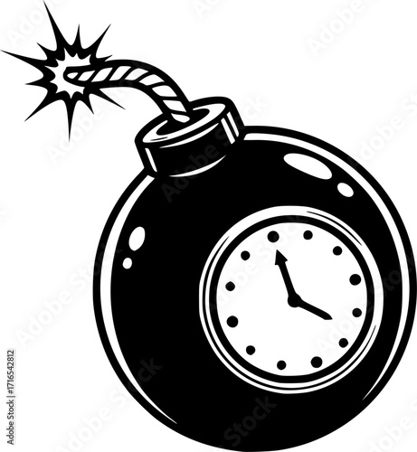 Vector illustration of the comics bomb
