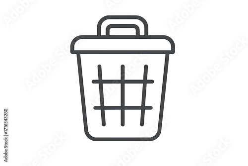 Team group icon, workspace symbol in linear style, vector cartoon illustration with transparent background, ordered set concept, business collaboration and partnership design