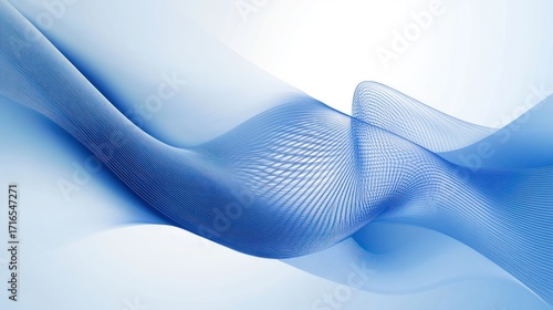 Abstract blue waves design