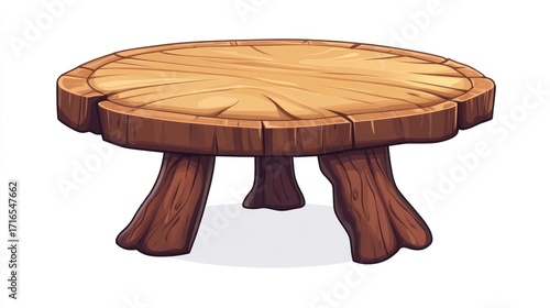 Wooden table stump