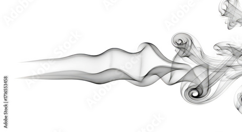 Turbulent fluid dynamics visualization showing vortices and streamlines in a complex flow pattern
