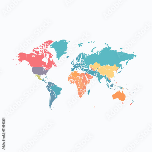 Flat Global Countries Infographic Design