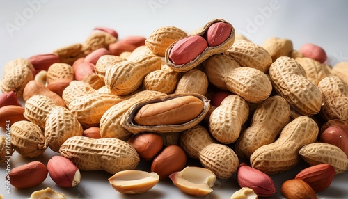 Wallpaper Mural Pile Of Whole And Cracked Peanuts Close Up Food Background Torontodigital.ca