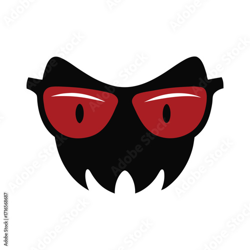 haunted sunglass vector art