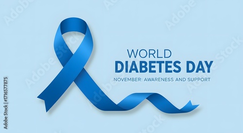 World Diabetes Day blue banner