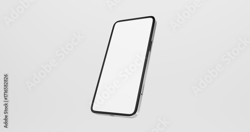 Tableau sur toile Modern smartphone blank display isolated mockup