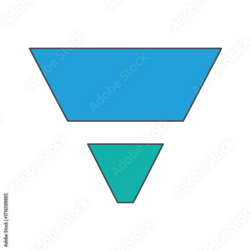 Minimalist Abstract Background with Blue and Teal Geometric Shapes for Modern Design Concepts and Presentations