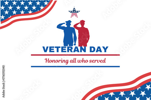 Veterans Day Honoring All Who Served with Patriotic Graphics and Commemoration