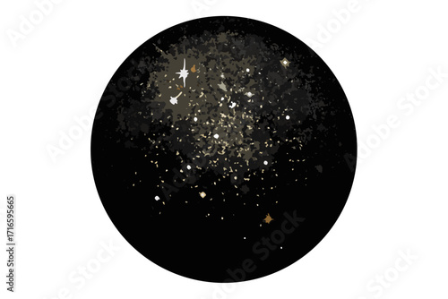 Elegant golden glitter particles with soft glowing light trails on a dark background. Perfect abstract background for luxury design, festive events, New Year, Christmas, wedding invitations, celebrati