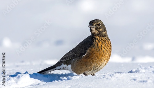 Bird in snow