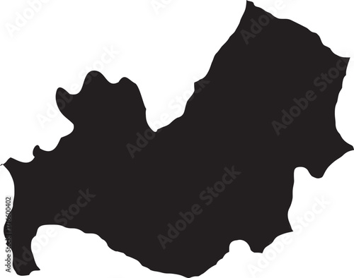 Map Silhouette Molise Region Italy
