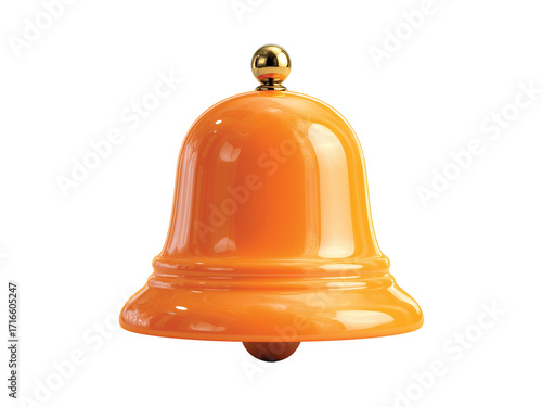   Notification Bell  icon. 3D isolated on transparent background, Clipart png