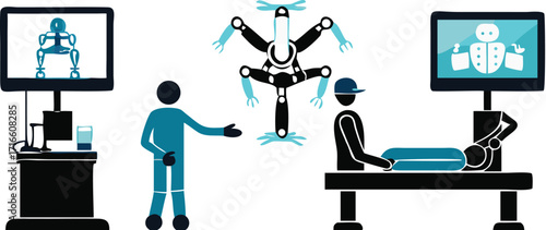 Business woman in office meeting vector illustration