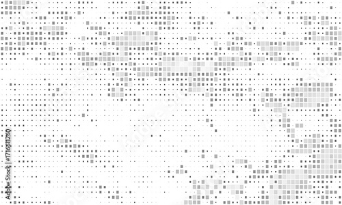 Geomatric shape pixelet glitch seamless pattern modern creative texture background noise halftone abstract square repeatable grid wallpaper
