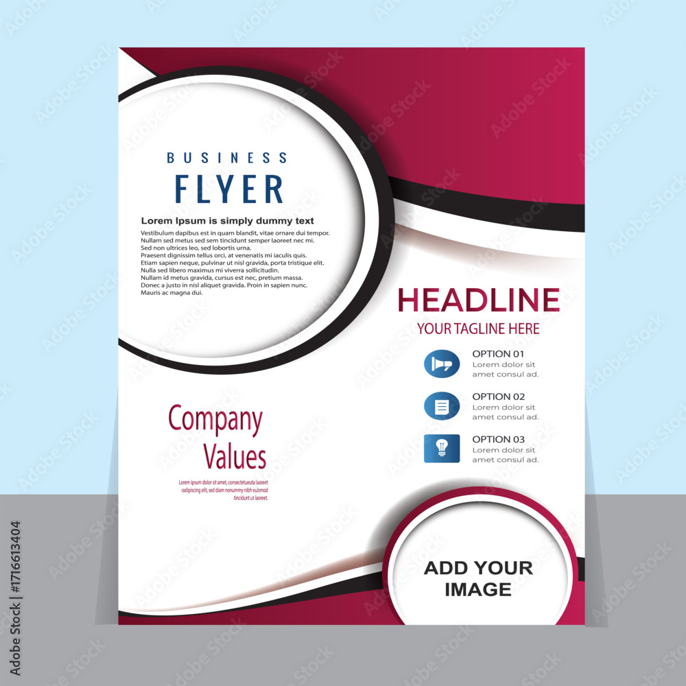 Fototapeta premium modern flyer design in template