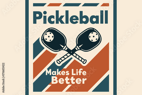 Pickleball makes life better with a retro vibe, promising fun, fitness, and friendship on the court for an active lifestyle and community connection