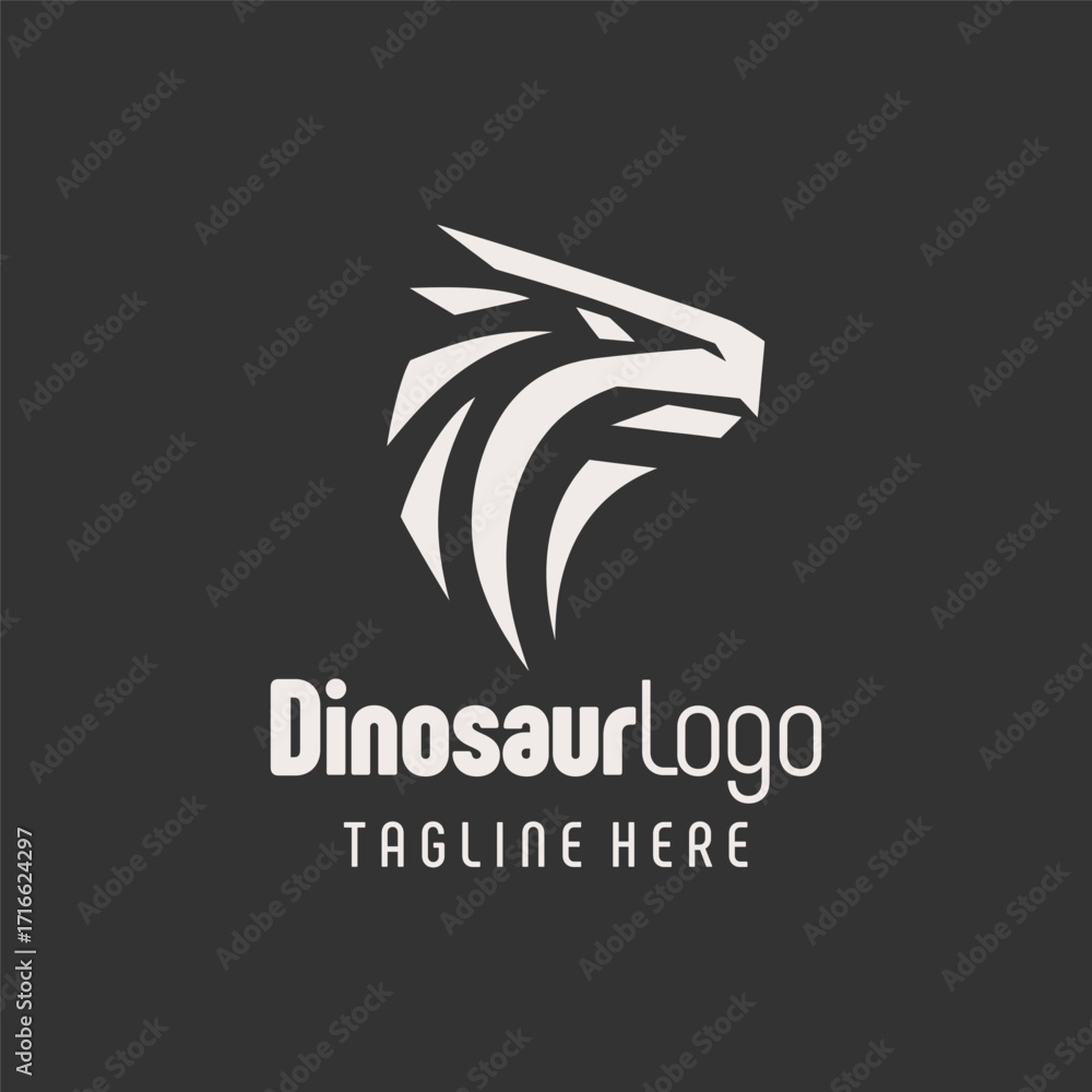 Fototapeta premium Timeless Dinosaur Identity Logo Design