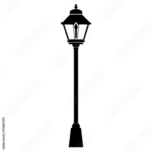 street lamp vector illustration
