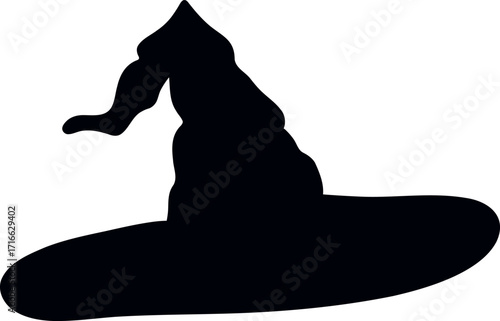 Silhouette of a Witch Hat