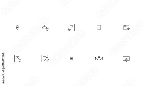 Security & Privacy Behavioral AI Icons – 10 Outline Editable Vector Icons | Data Ethics, Cyber Intelligence, Safe Access
