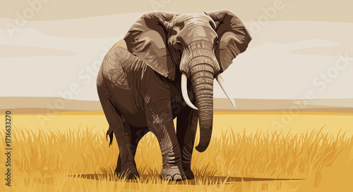 High-Quality EPS Vector Illustration:  A Stunning, Scalable Vector Graphic Perfect for Commercial and Personal Projects. This 1.96MB EPS file offers vibrant colors and intricate details, ensuring c...