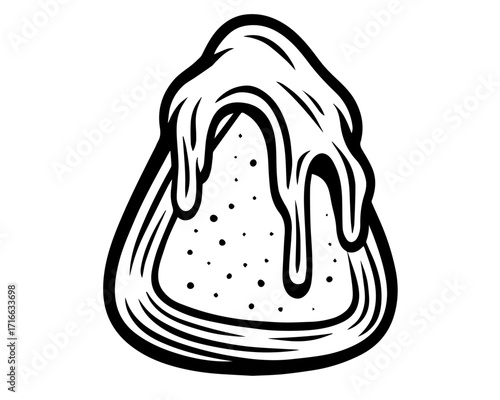 Melting Flavor – Stylized Nacho with Dripping Topping
