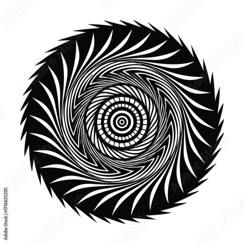 Abstract swirl of vibrant colors creates dynamic motion and energy isolated on transparent background