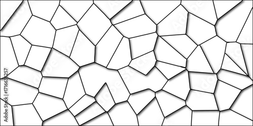 Seamless hexagonal honeycomb mosaic pattern of green geometric stone tiles for an abstract technology wallpaper background. Abstract Black and white stained glass window vibrant and colorful. metal