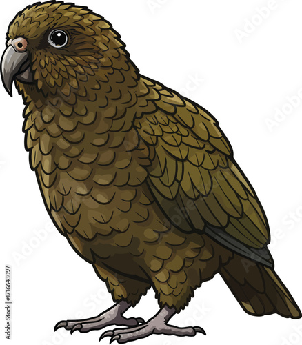 Kea Parrot A Unique Bird Species Of New Zealand